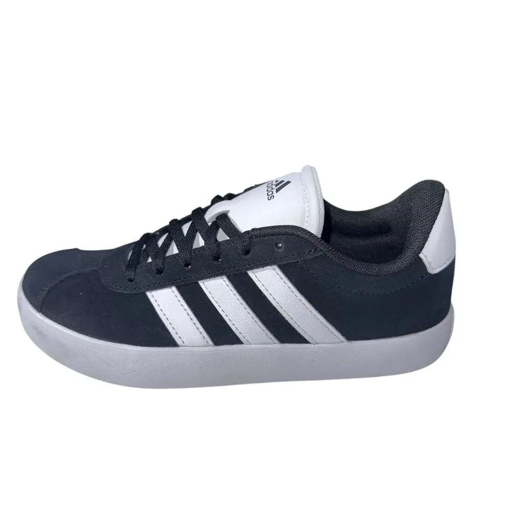 ADIDAS Black Unisex Sportswear 859 VL Court 3.0 Shoes Kids SZ/3